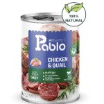 کنسرو طبیعی Pablo با طعم بلدرچین و مرغ برای گربه