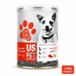 کنسرو غذای توله سگ یو اس پت (US Pet) با طعم گوشت و سیب – ۴۳۰ گرم