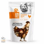 تشویقی سگ US pet | استخوان پیچ مرغ