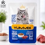 پوچ گربه یامیکس | طعم گوشت قرمز